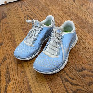 Nike Running Shoes Free 3.0 - Blue Gray Women's 8.5